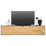 LOWBOARD  in 180/35,2/42 cm  - Wildeiche/Schwarz, Natur, Holz/Holzwerkstoff (180/35,2/42cm) - Linea Natura