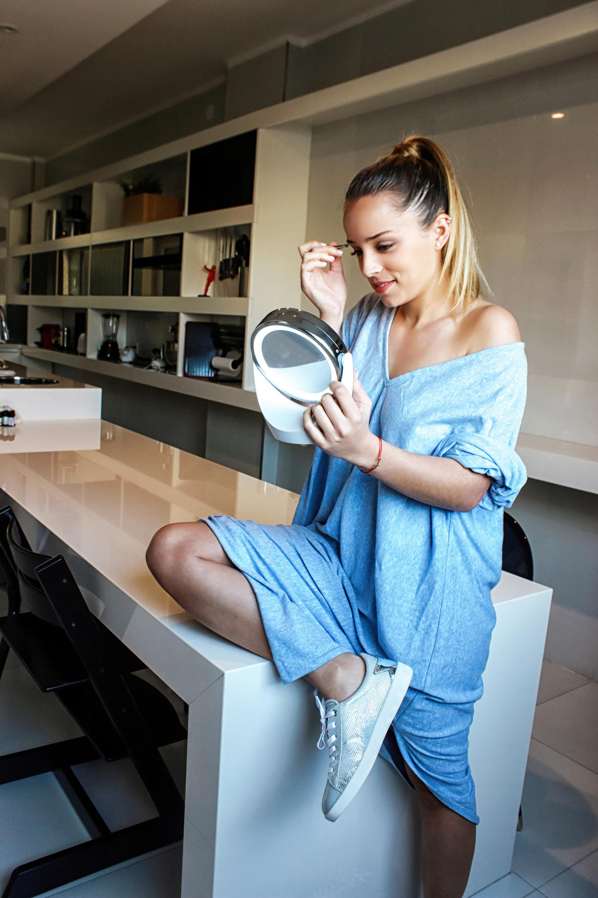 SCHMINKSPIEGEL 11,5/22/18,5 cm  - Weiss, Basics (11,5/22/18,5cm) - Beurer