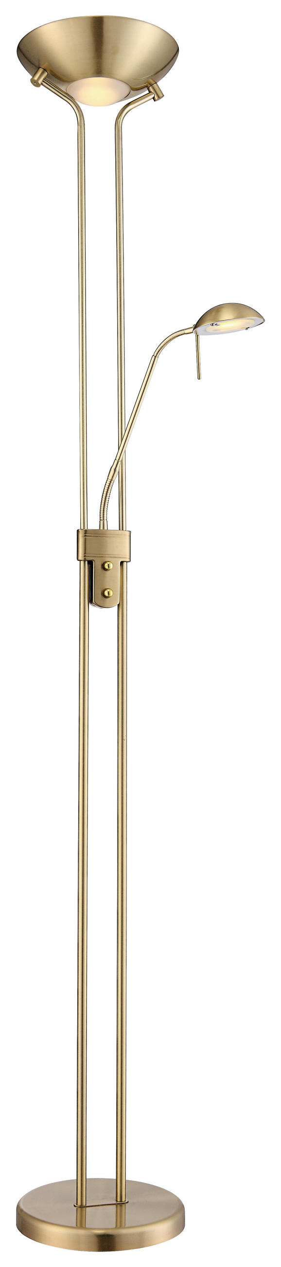LED-DECKENFLUTER 25,5/180 cm    - Messingfarben, Basics, Glas/Metall (25,5/180cm) - Novel