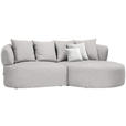 ECKSOFA in Bouclé Beige  235/166 cm  - Beige/Creme, MODERN, Kunststoff/Textil (235/166cm) - Hom`in