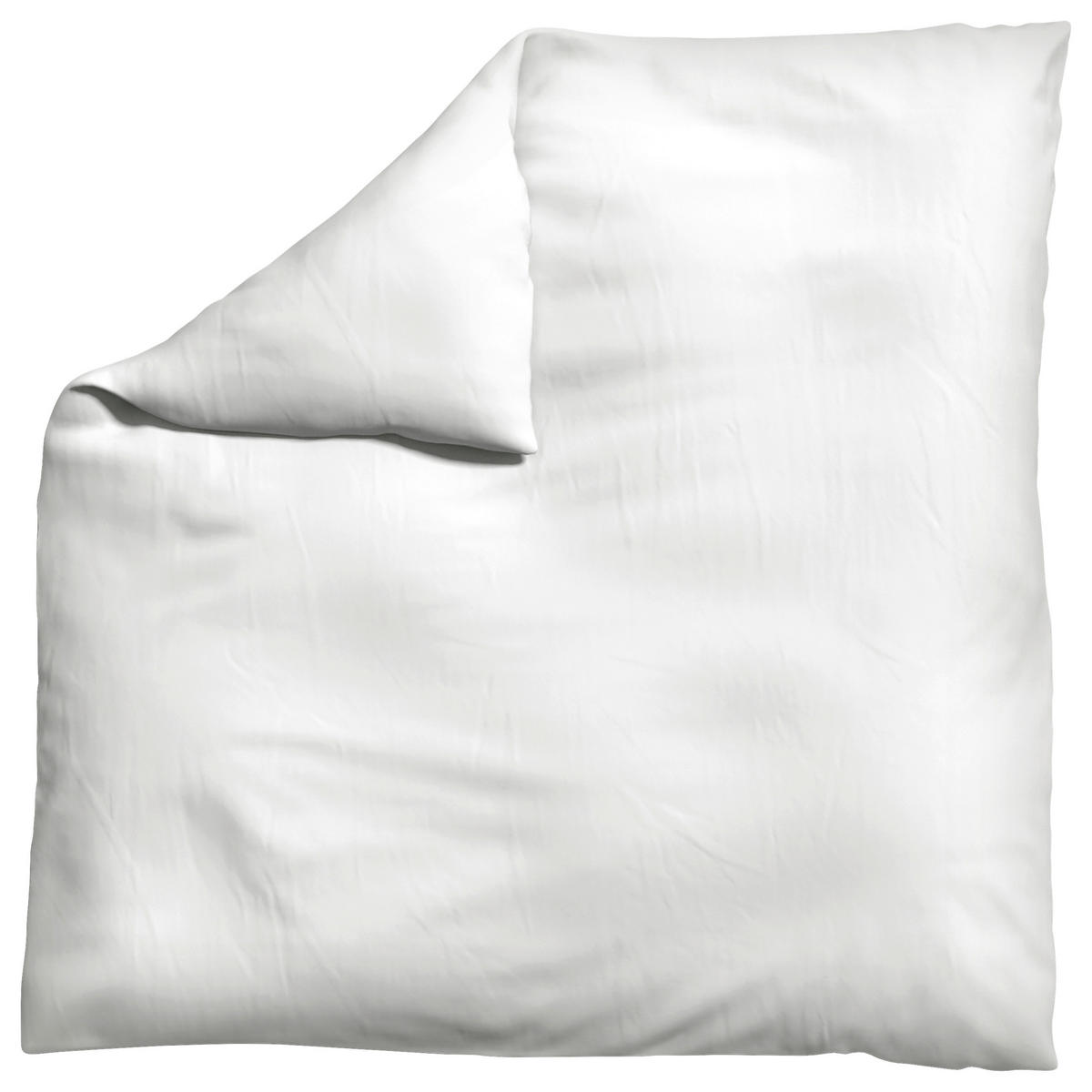 BETTDECKENBEZUG WOVEN SATIN Makosatin 200/200 cm  - Weiß, Basics, Textil (200/200cm) - Schlafgut