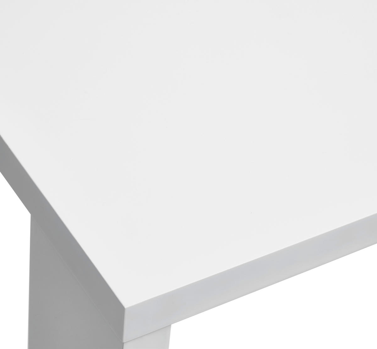 Bartisch Lyon 120x107x60 cm rechteckig Weiß Hochglanz  - Weiß Hochglanz, KONVENTIONELL, Holzwerkstoff/Metall (120/107/60cm)