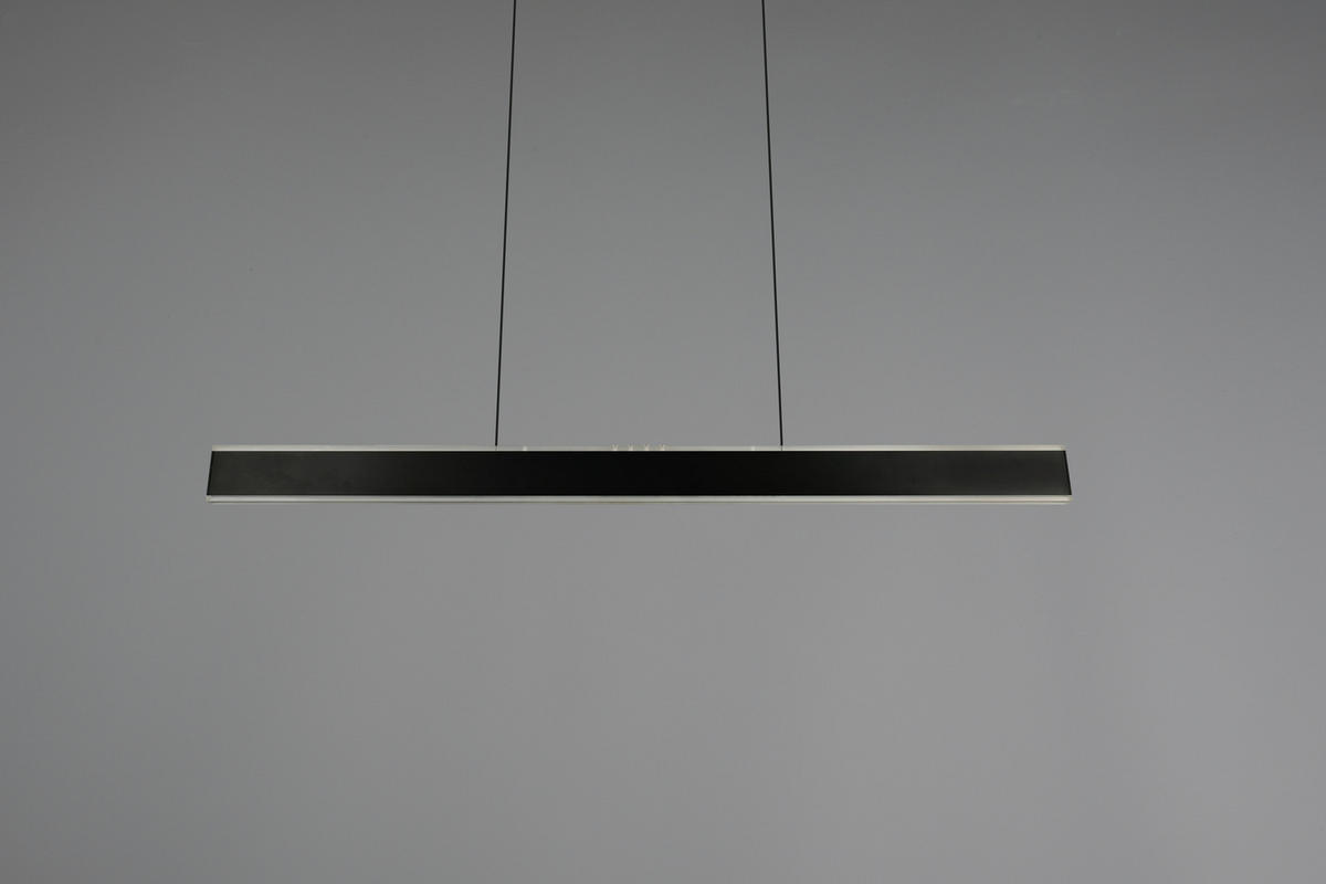LED-HÄNGELEUCHTE Croom 120/10/60-180 cm   - Schwarz/Weiß, Design, Kunststoff/Metall (120/10/60-180cm) - Trio Leuchten