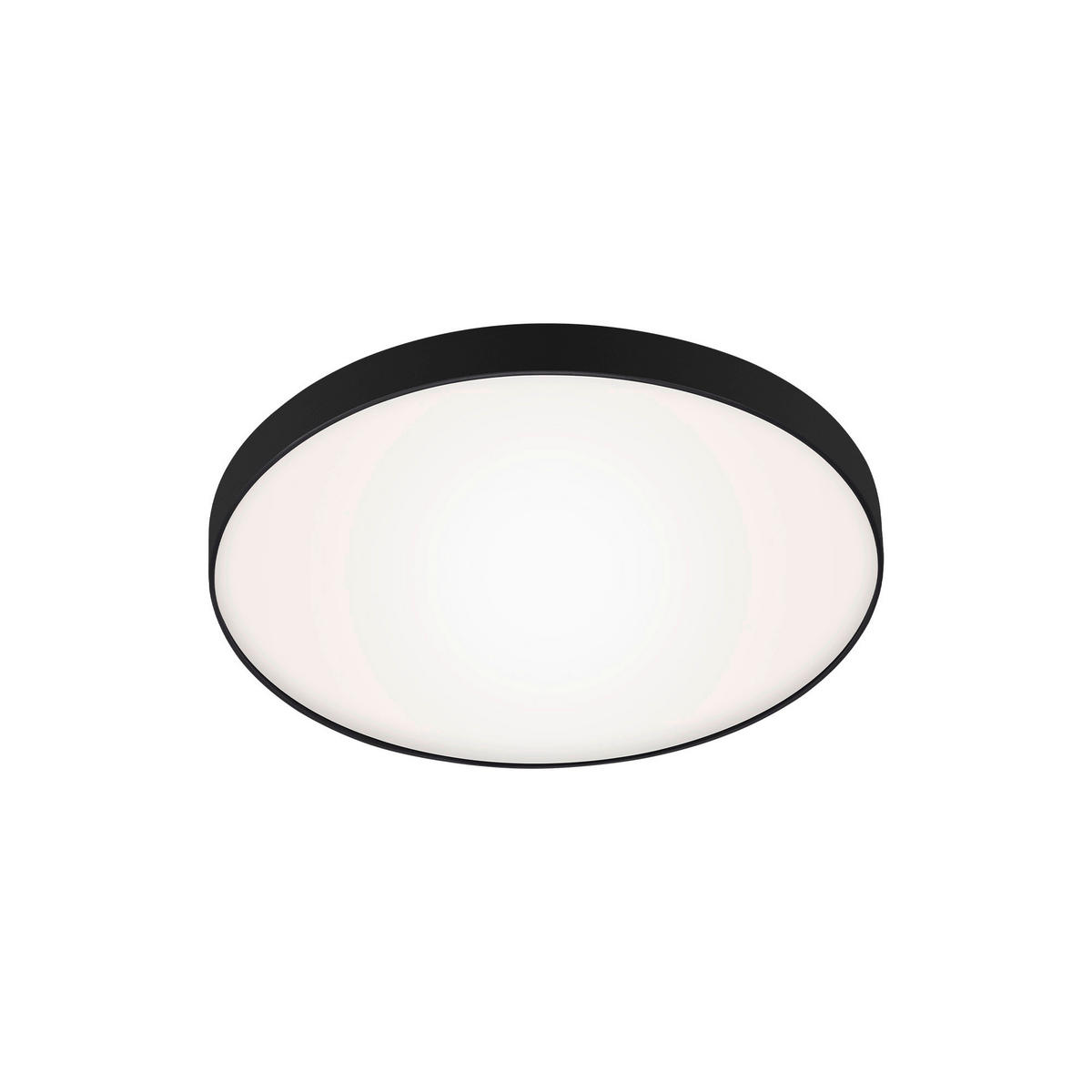 STROPNÍ LED SVÍTIDLO, 28,5/6,5 cm  - bílá/černá, Design, kov/plast (28,5/6,5cm)