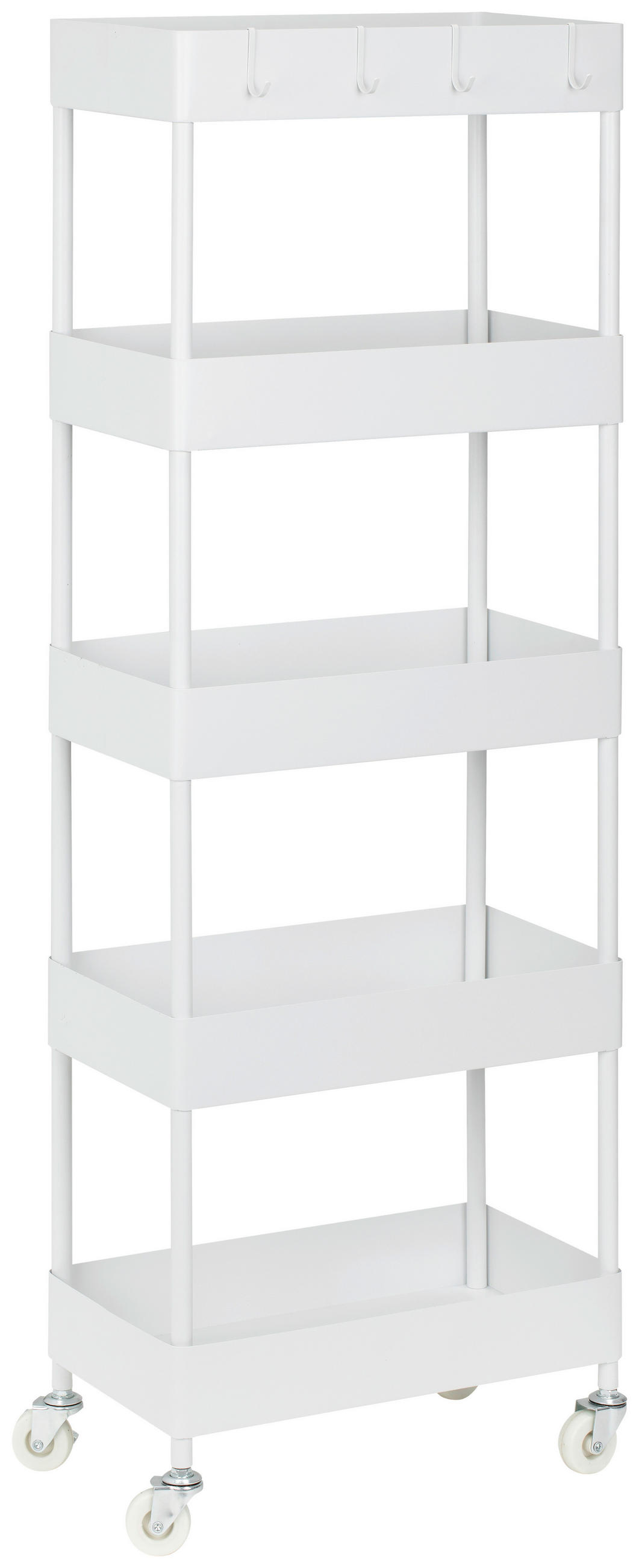 PBJ SERVÍROVACÍ VOZÍK, bílá, 40/116/22 cm