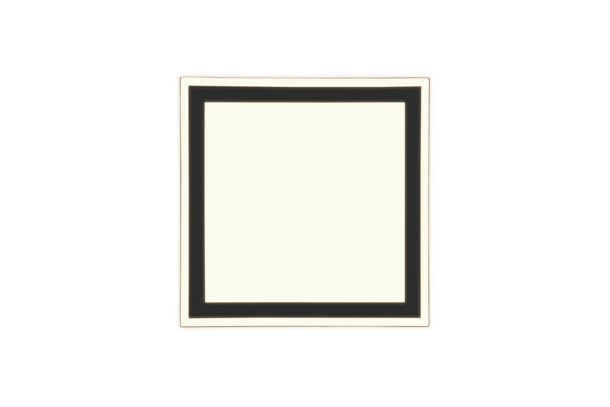 LED-DECKENLEUCHTE    43/43/3,5 cm  - Schwarz, Konventionell, Kunststoff (43/43/3,5cm)