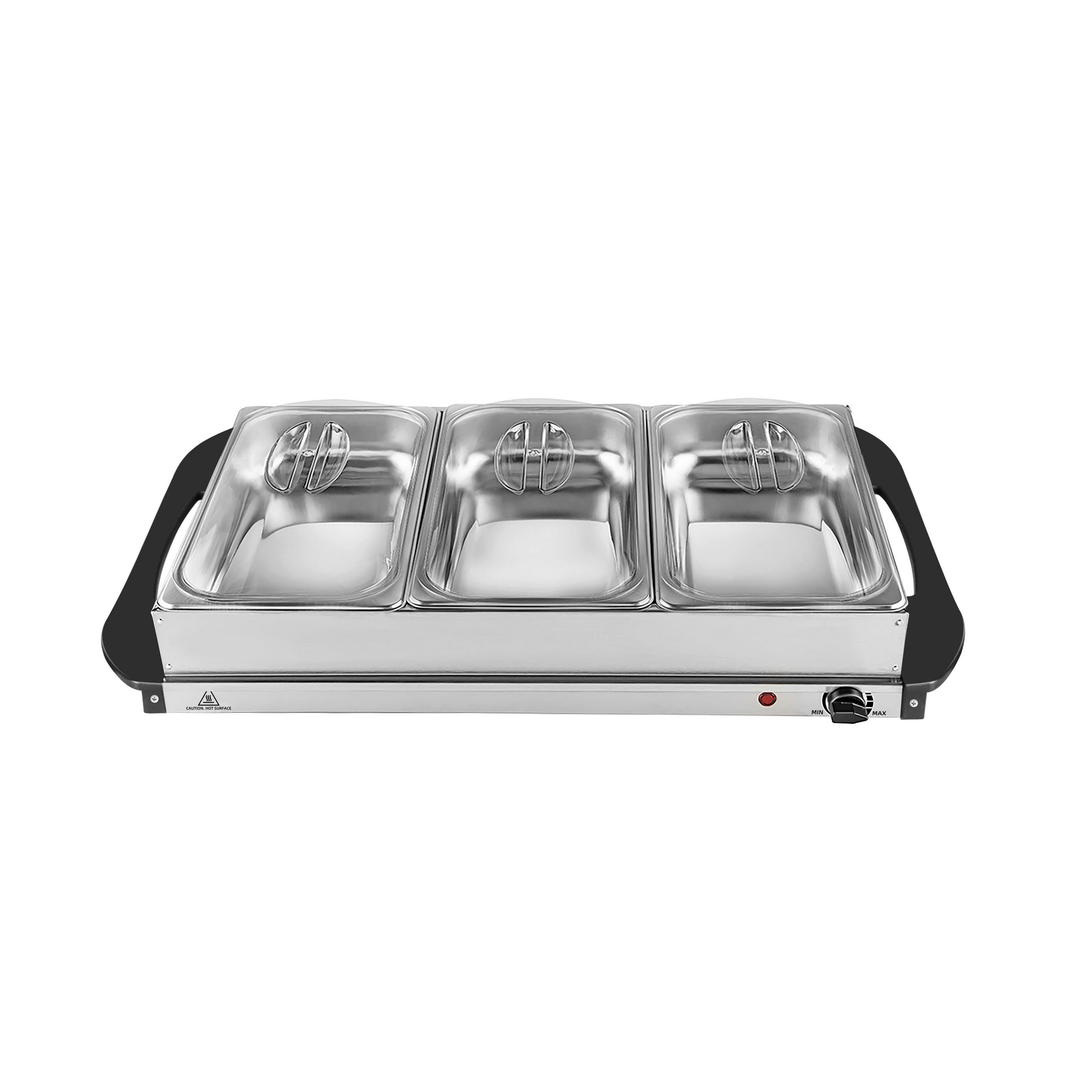 CHAFING-DISH  - Edelstahlfarben/Schwarz, Basics, Metall (64/14/36,4cm) - Silva Homeline