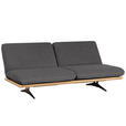 SCHLAFSOFA Palermo in Webstoff Dunkelgrau  - Dunkelgrau/Beige, Design, Holz/Textil (204/92/90cm) - Dieter Knoll