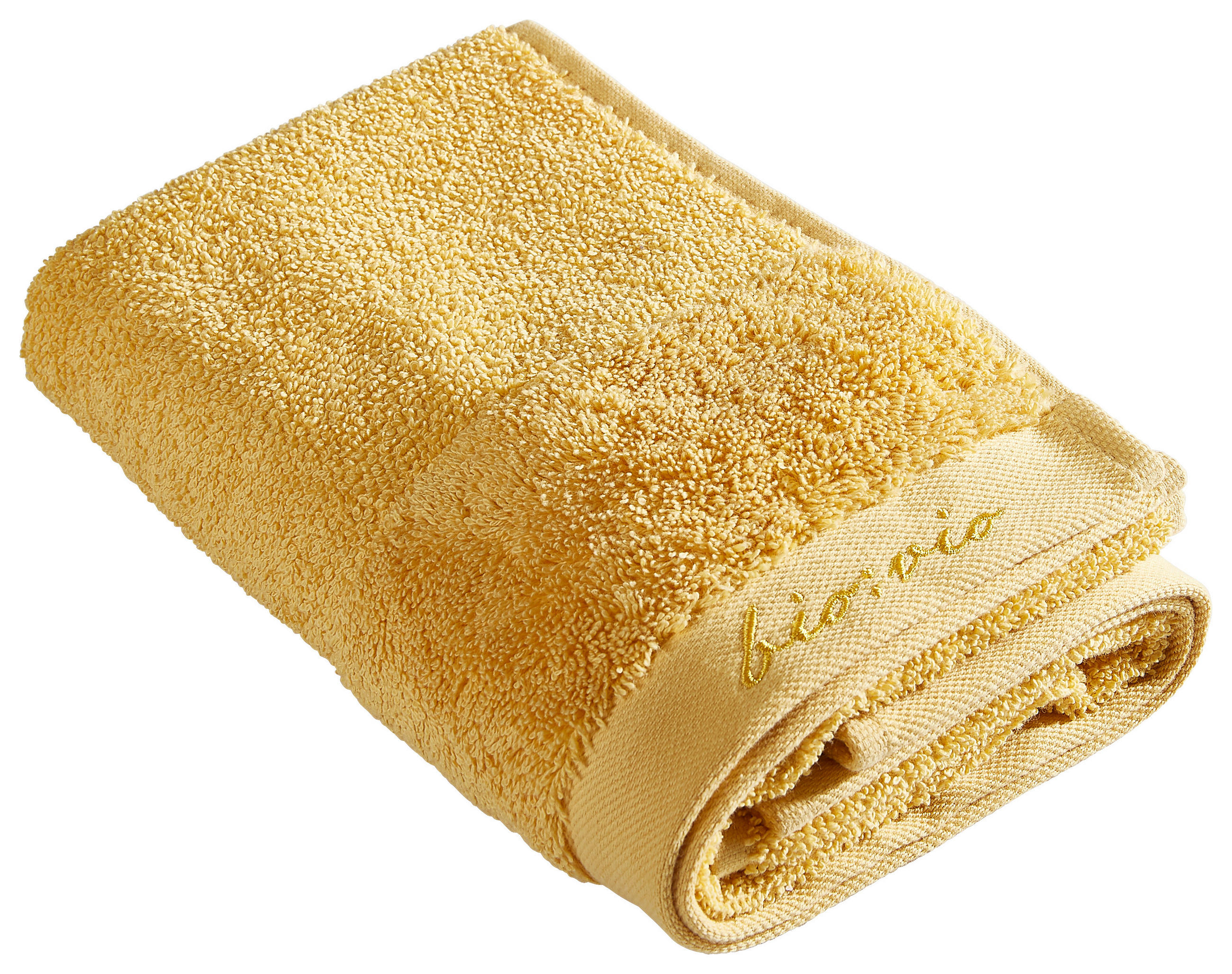 DUSCHTUCH BONITA 70/140 cm  - Currygelb, Natur, Textil (70/140cm) - Bio:Vio
