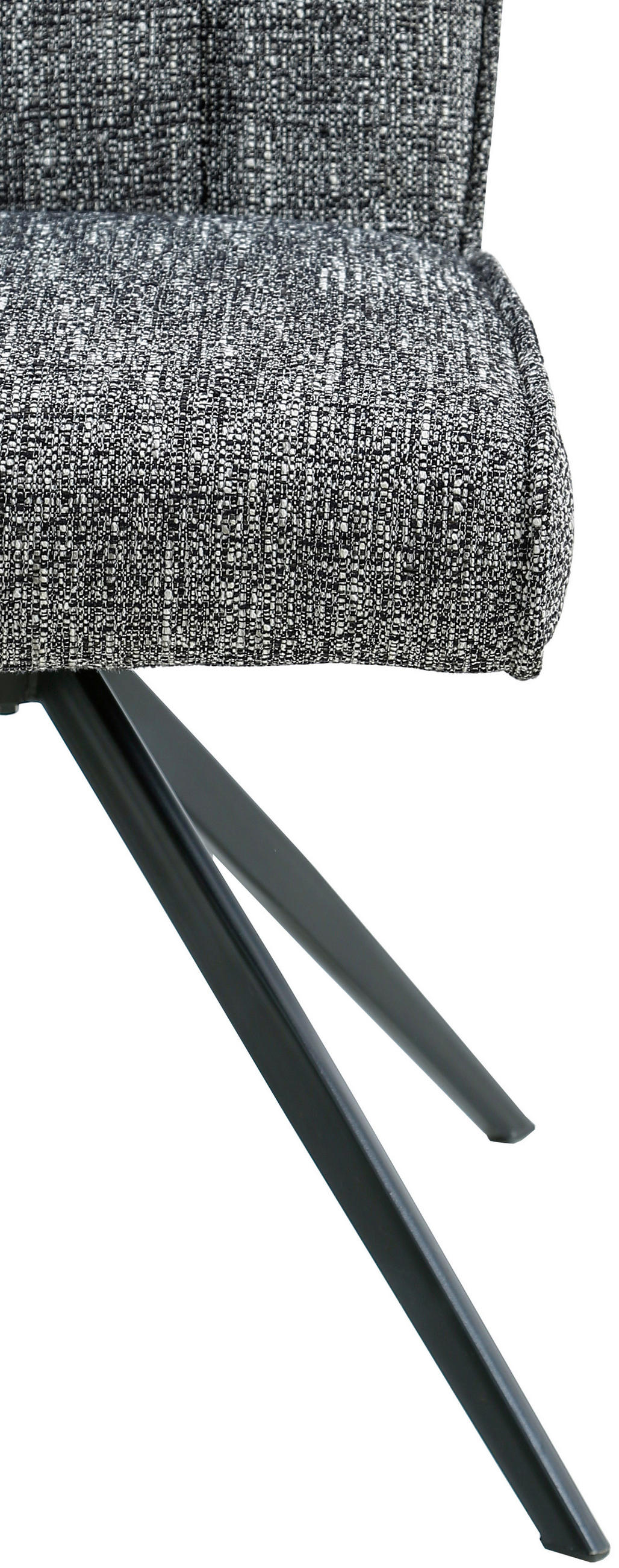 STOL järn vävt tyg  - mörkgrå/svart, Design, metall/textil (49/89/66cm) - Carryhome