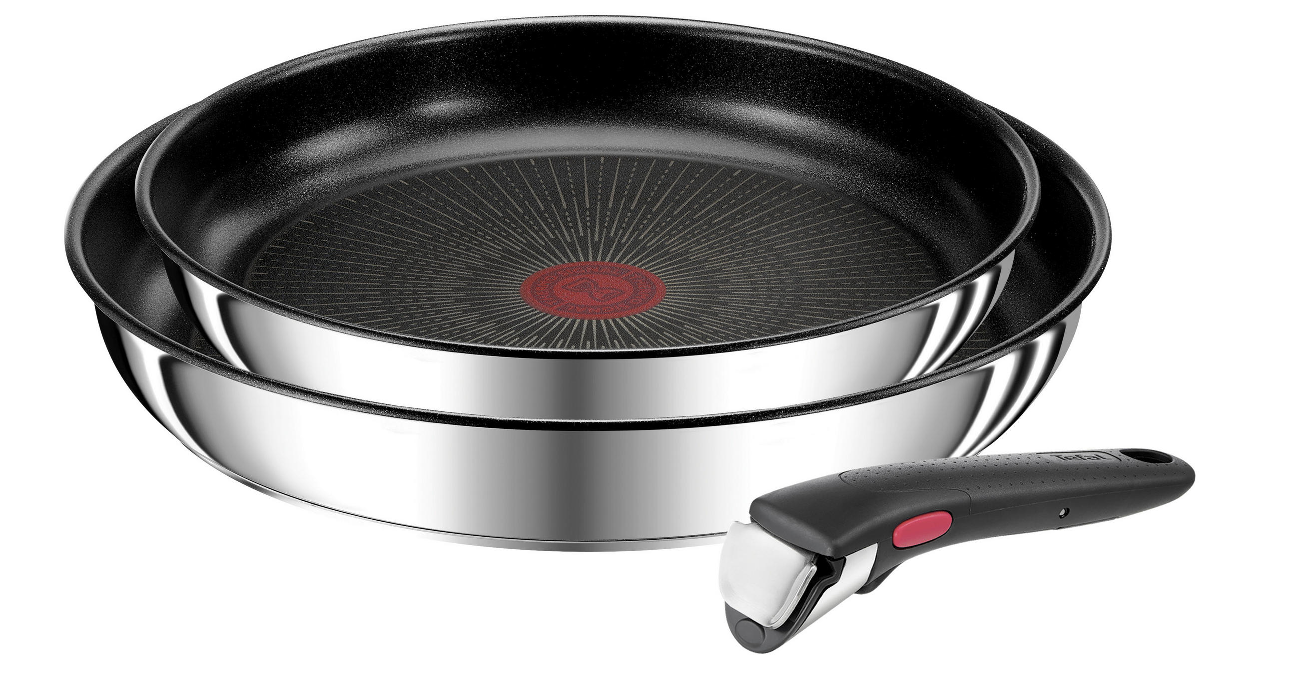 PFANNENSET 3-teilig  - Schwarz, Basics, Metall (36/31/6,5cm) - Tefal