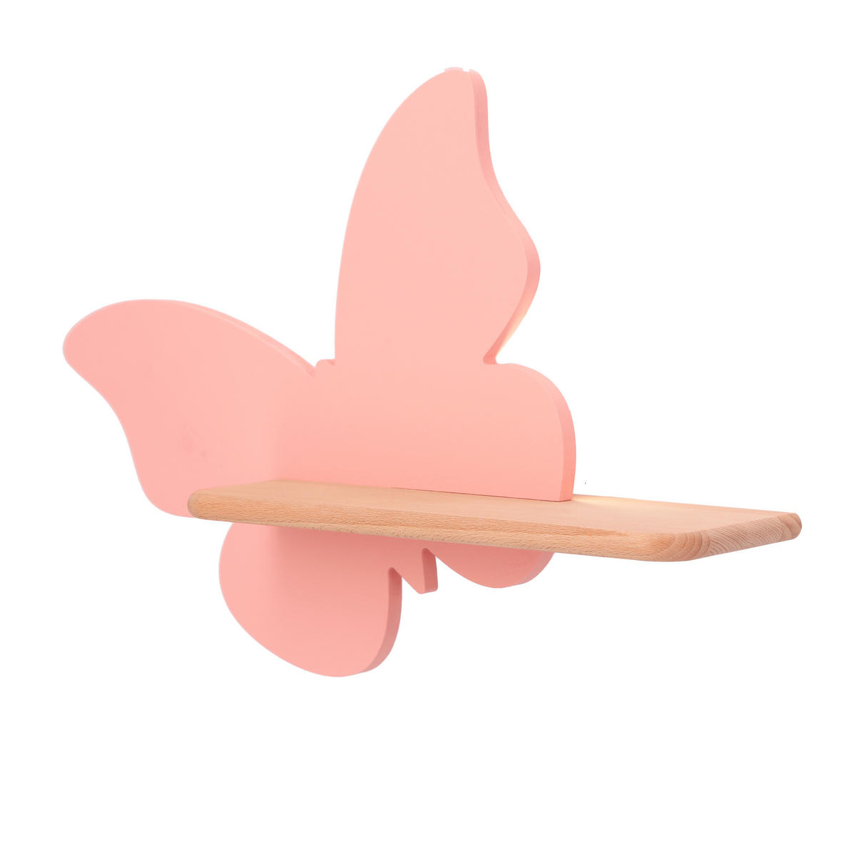 VÄGGLAMPA FÖR BARN Butterfly 40/12/29.5 cm   - pink, Basics, metall/trämaterial (40/12/29.5cm)
