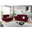 2-SITZER-SOFA in Mikrofaser Rot  - Rot/Schwarz, KONVENTIONELL, Textil/Metall (178/103/95cm) - Dieter Knoll