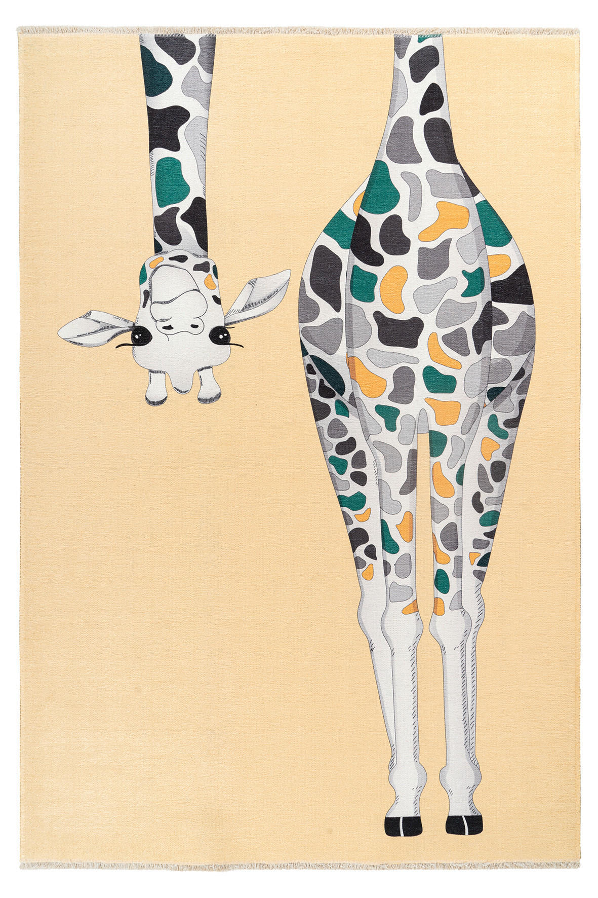 Levně Ben'n'jen DĚTSKÝ KOBEREC, 115/170 cm, šedá, vícebarevná, bílá, tmavě zelená, béžová