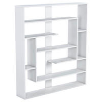 REGAL  114/132/22 cm Weiss  - Weiss, Design, Holzwerkstoff (114/132/22cm) - Livetastic