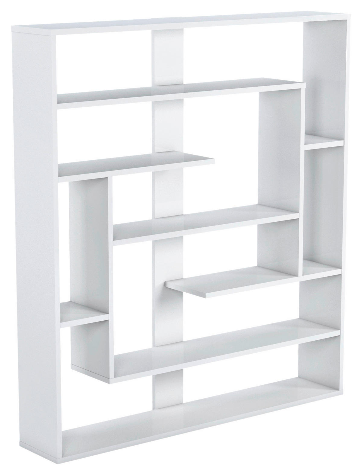 REGAL  114/132/22 cm Weiss  - Weiss, Design, Holzwerkstoff (114/132/22cm) - Livetastic