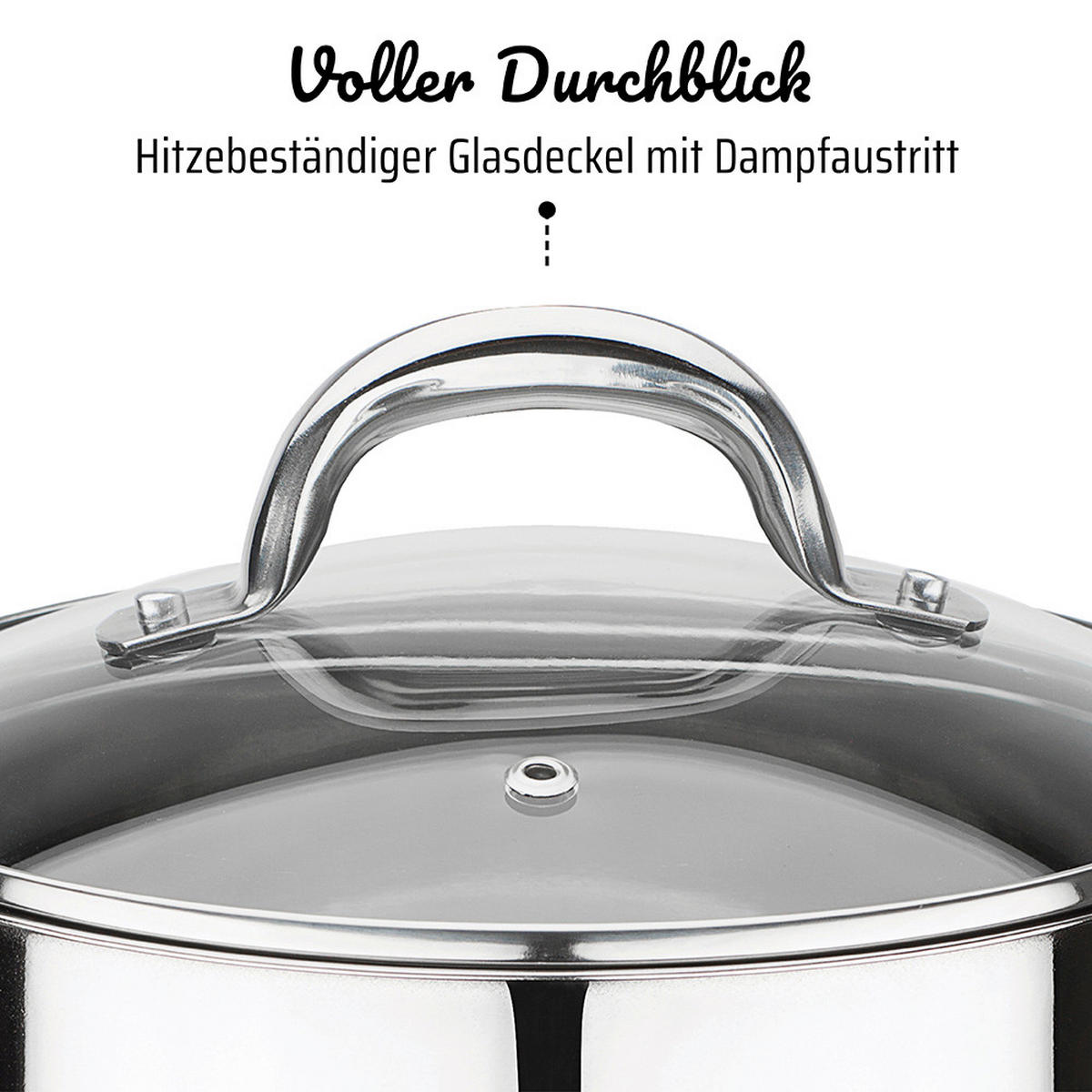 GEMÜSETOPF MONTREAL 10 L  - Edelstahlfarben, Basics, Metall (24cm) - GSW