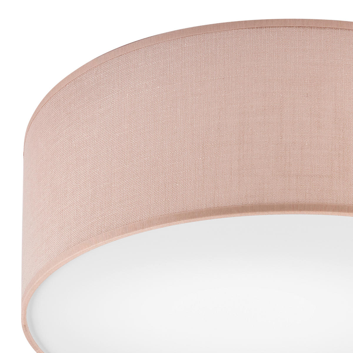 DECKENLEUCHTE   53 cm   - Beige, KONVENTIONELL, Textil (53cm)
