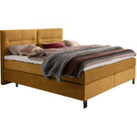 BOXSPRINGBETT 200/220 cm  in Senfgelb  - Senfgelb/Schwarz, KONVENTIONELL, Textil/Metall (200/220cm) - Esposa
