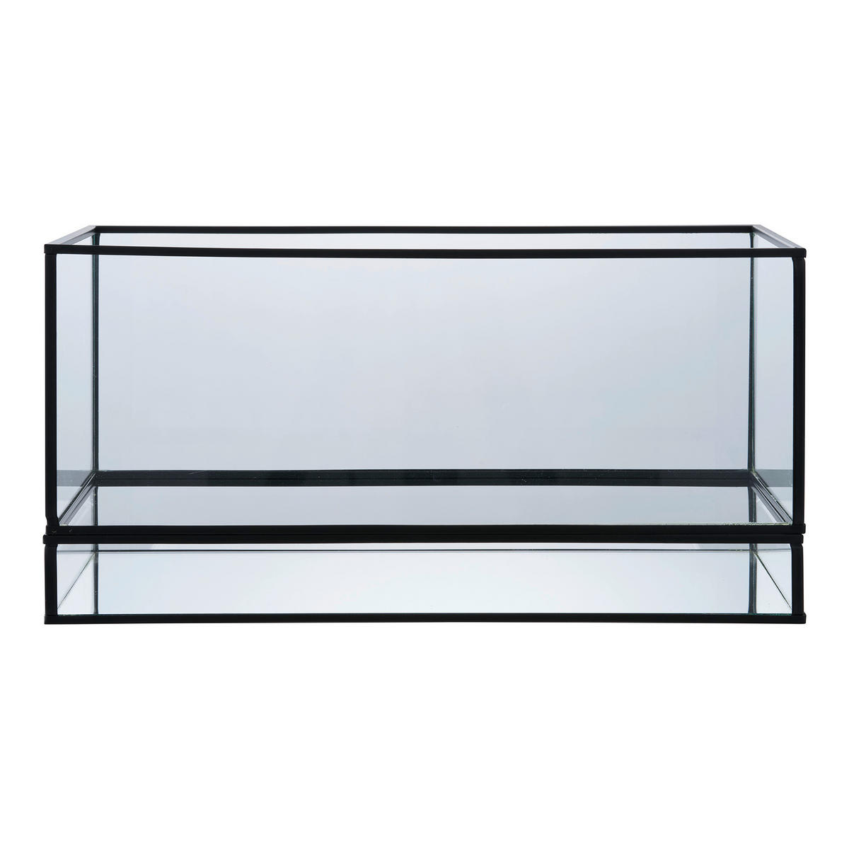 WINDLICHT Schwarz  - Schwarz, Basics, Glas/Metall (30/15/12cm)