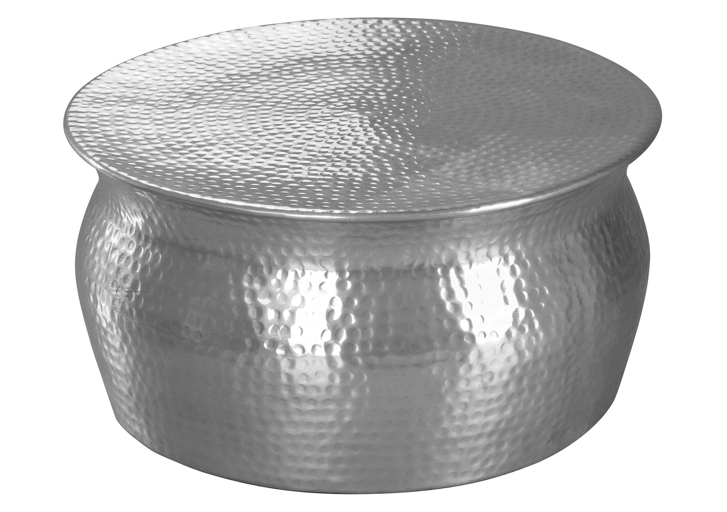 Couchtisch "WL5.454" , rund Silberfarben  - Silberfarben, LIFESTYLE, Metall (60/60/30,5cm) - MID.YOU
