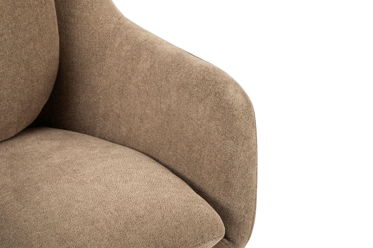 DREHSTUHL Webstoff Schwarz, Beige  - Beige/Schwarz, Modern, Kunststoff/Textil (58/91-99/71cm) - MID.YOU