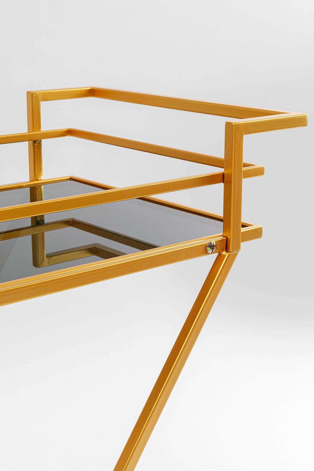 SERVIERWAGEN Messingfarben  - Messingfarben, Design, Glas/Kunststoff (65/35,5/79cm) - Kare-Design
