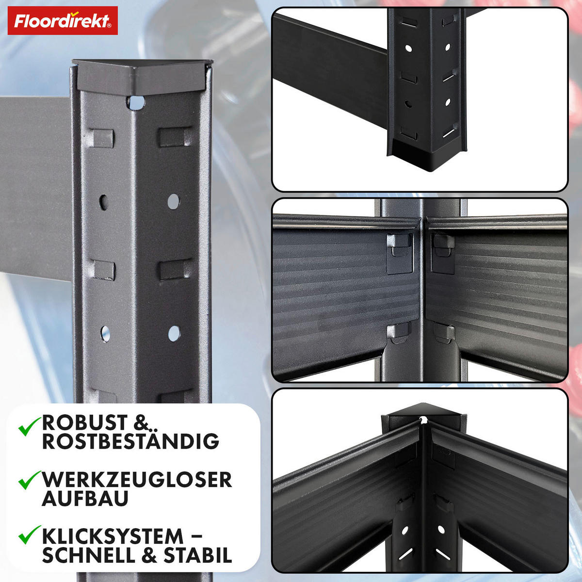 FLASCHENREGAL  - Schwarz Hochglanz, Basics, Metall (110/110/30cm) - Floordirekt