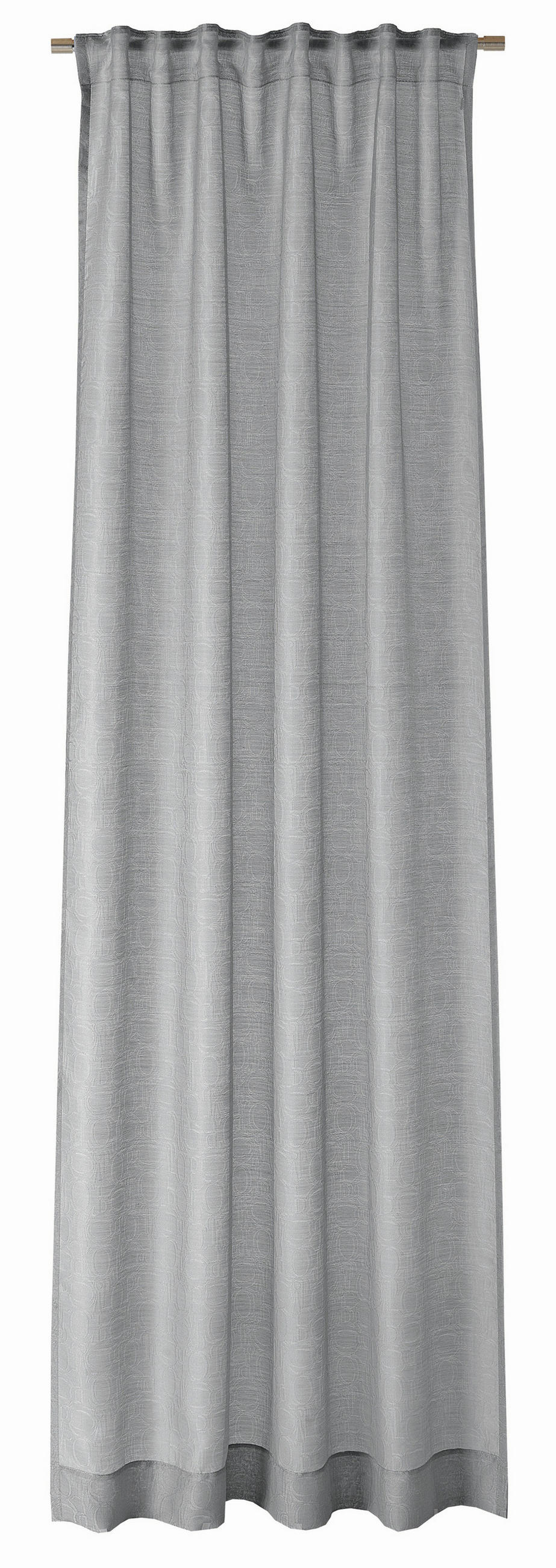 FERTIGVORHANG  transparent   130/250 cm  - Grau, Basics, Textil (130/250cm) - Joop!