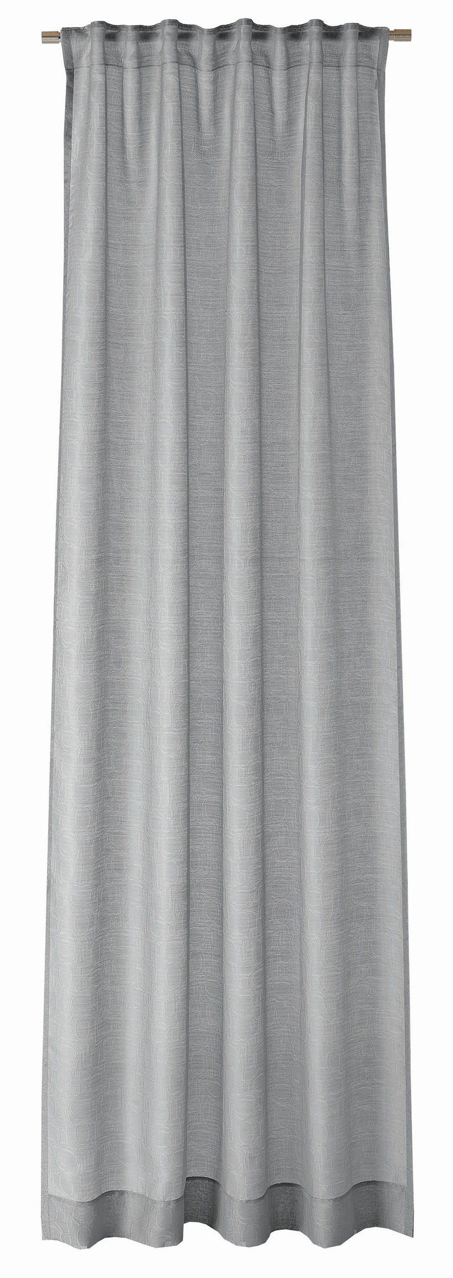 HOTOVÝ ZÁVES, priehľadné, 130/250 cm - sivá, Basics, textil (130/250cm) - Joop!