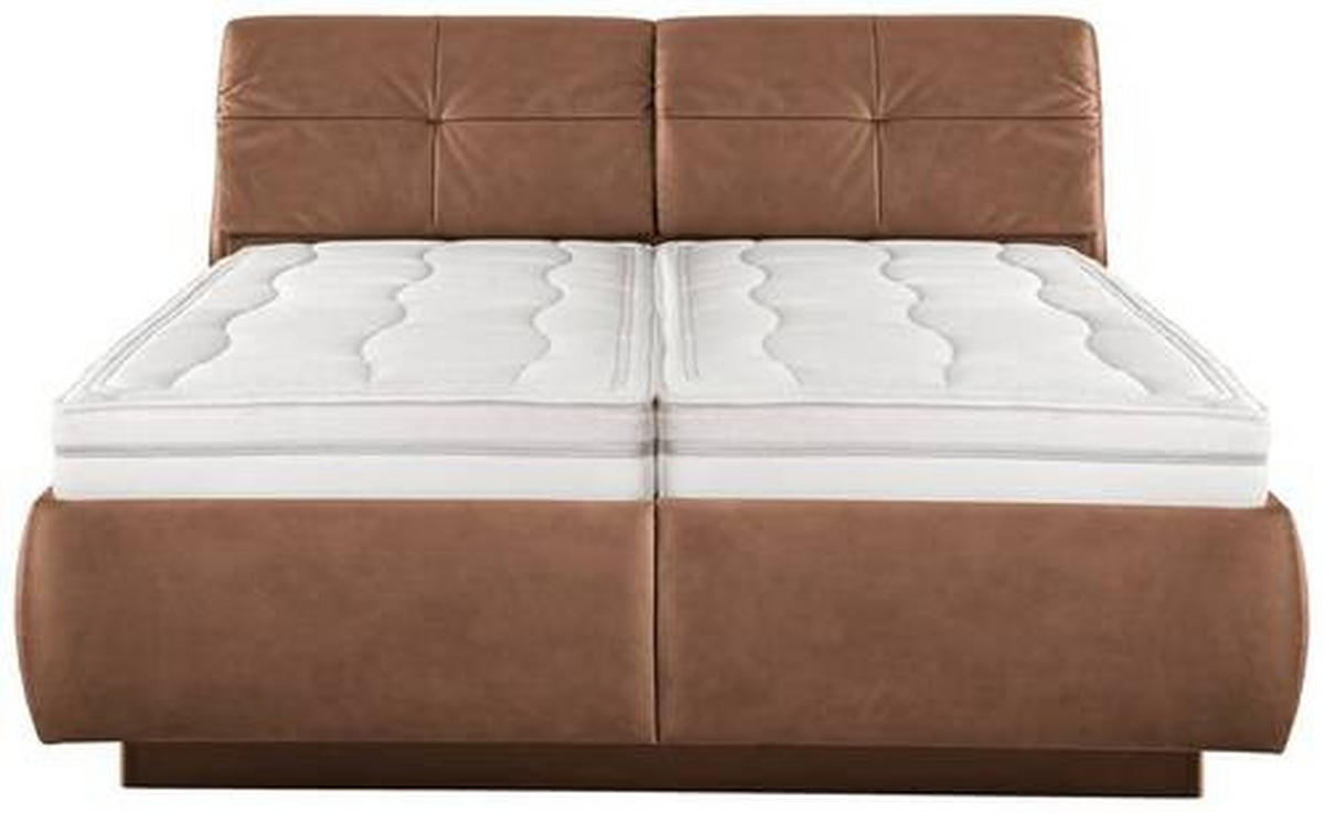 POLSTERBETT 180/200 cm  in Braun  - Weiss/Schwarz, Konventionell, Holz/Holzwerkstoff (180/200cm) - Beldomo - Sleep