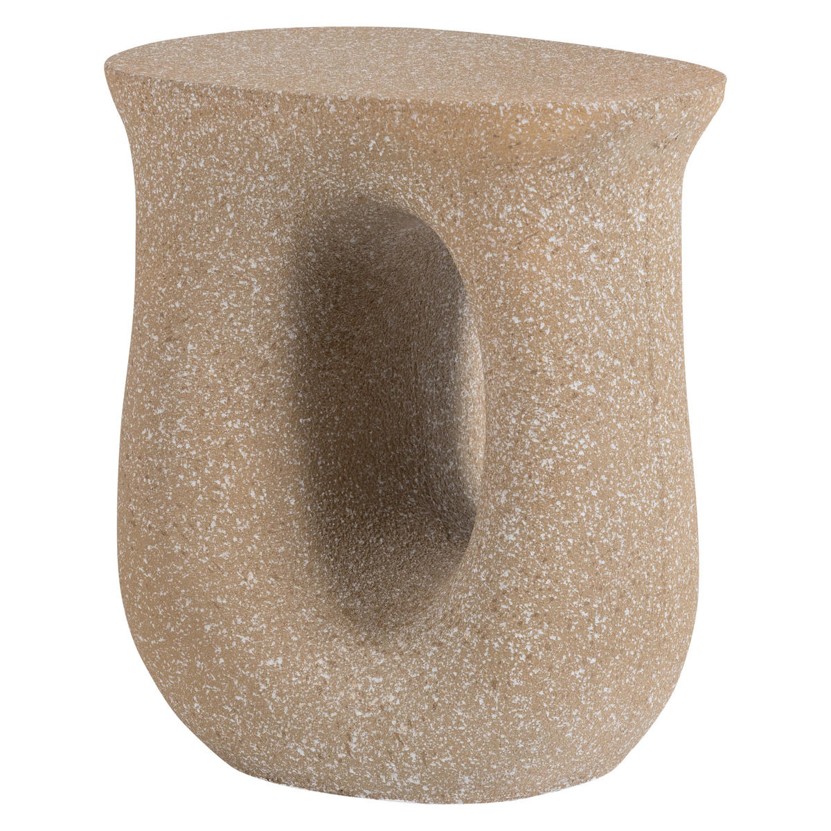 BEISTELLTISCH 42/33/45 cm Moson Beige organisch  - Beige, Design, Keramik/Metall (42/33/45cm) - Livetastic