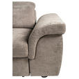 ECKSOFA Taupe Flachgewebe  - Taupe/Schwarz, KONVENTIONELL, Kunststoff/Textil (235/280cm) - Carryhome