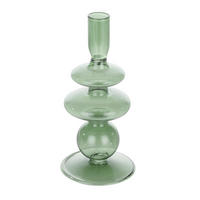 STABKERZENHALTER - Grün, LIFESTYLE, Glas (9/19.5cm)