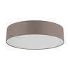 LED-DECKENLEUCHTE Romaro-Z  Smart 57/15 cm   - Taupe/Weiß, Basics, Kunststoff/Textil (57/15cm) - Eglo