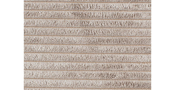 WOHNLANDSCHAFT Taupe Cord  - Taupe/Schwarz, KONVENTIONELL, Kunststoff/Textil (140/305/140cm) - Carryhome