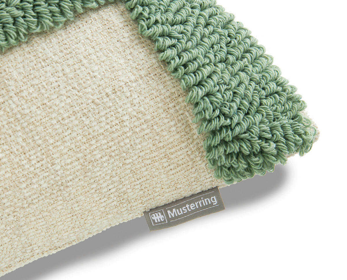 KISSENHÜLLE MR-Slow grün 45/45 cm  - Salbeigrün/Naturfarben, Design, Textil (45/45cm) - Musterring