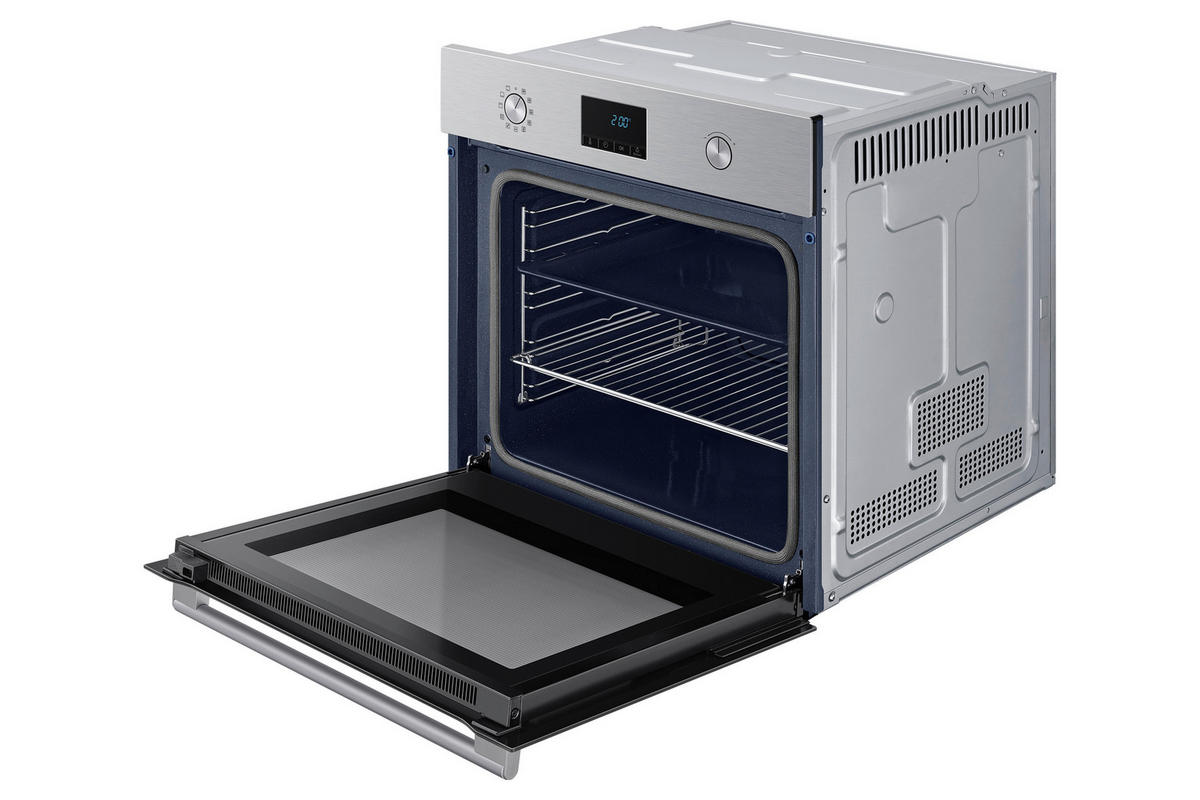 EINBAUBACKOFEN NV68A1170BS/OL  - Silberfarben/Schwarz, Design, Glas/Metall (59,5/59,5/57cm) - Samsung