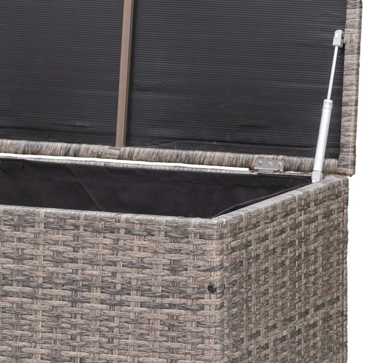 BEDNA NA POLŠTÁŘE   - šedá, Konvenční, kov/plast (123/54/60cm) - Gardenson