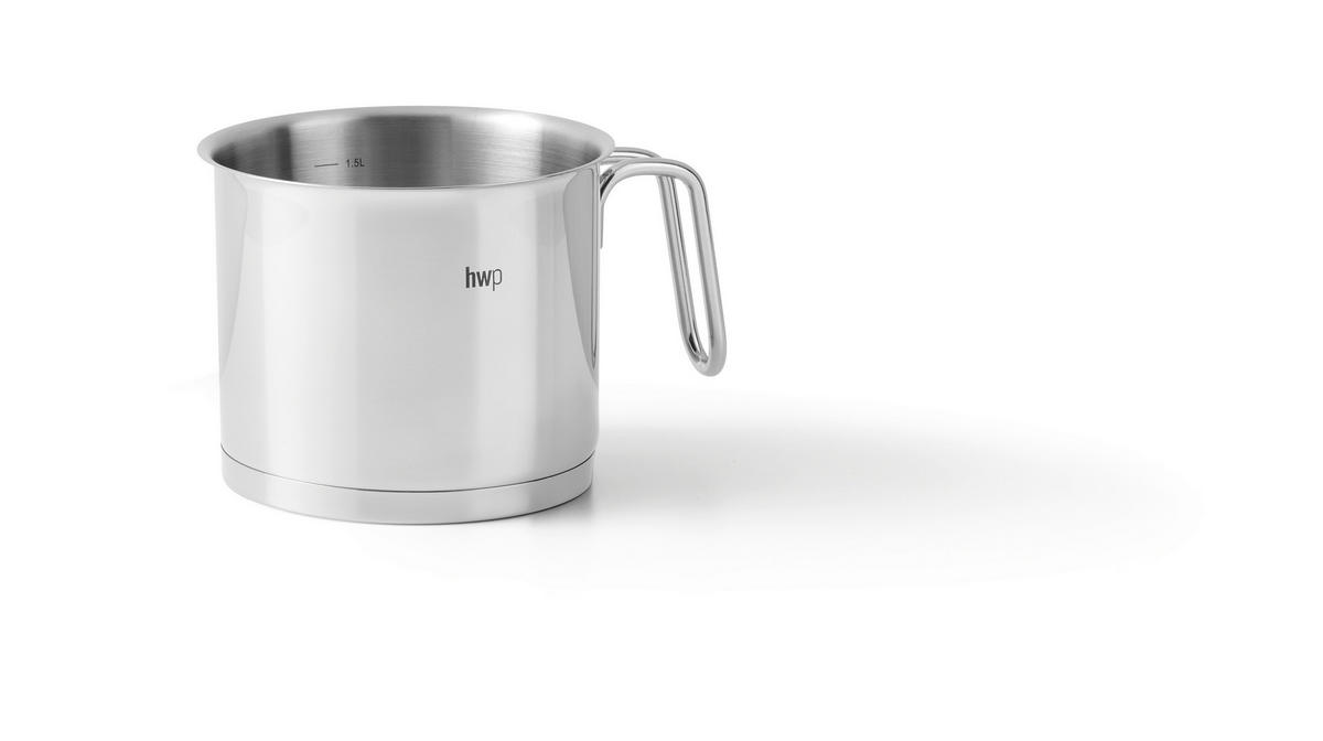 MILCHTOPF Perfect Cooking 1,5 L  - Silberfarben, Basics, Metall (14/12cm) - Homeware Profession.