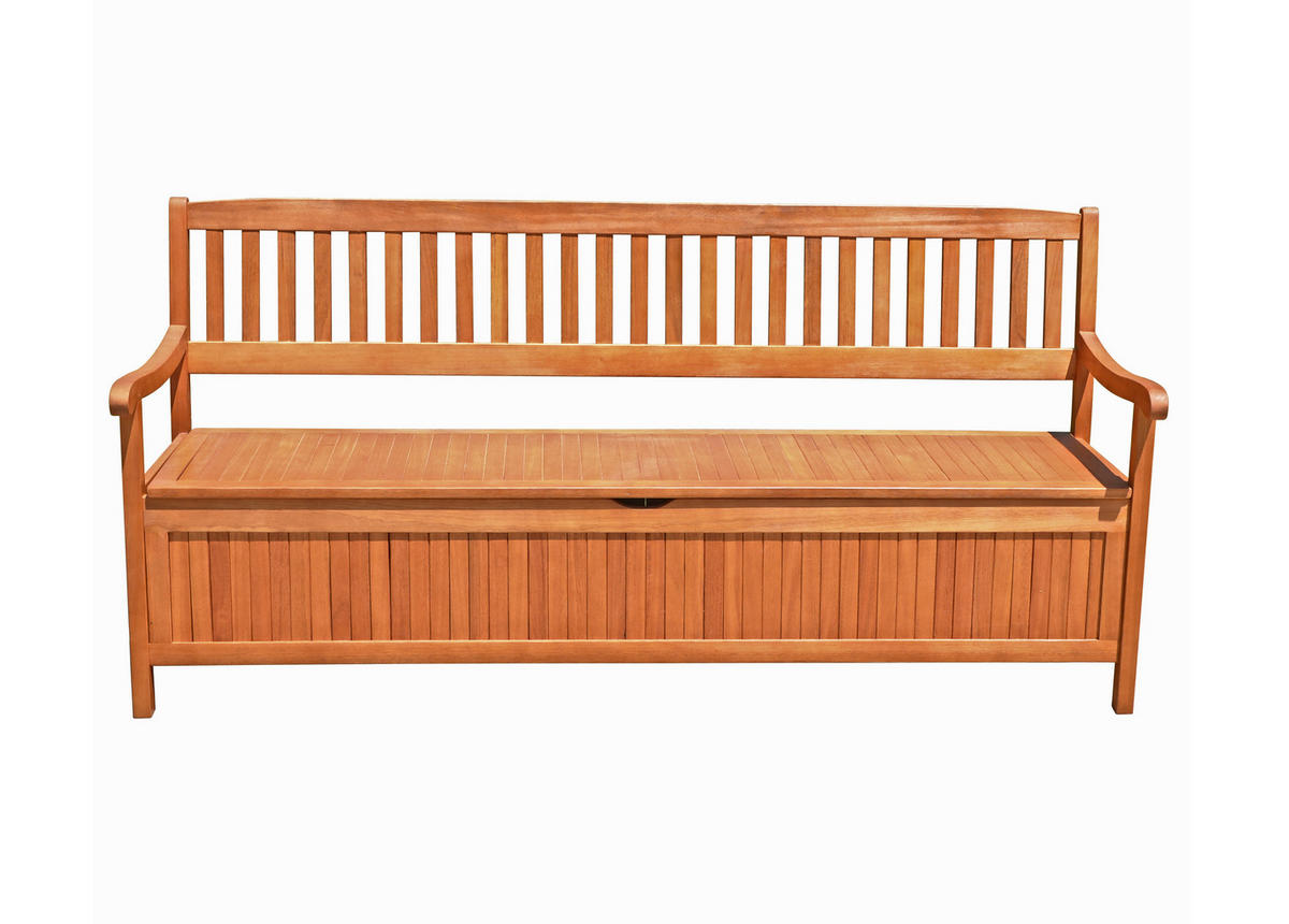 GARTENBANK 17/90/59 cm Eukalyptusholz   - Eukalyptusholzfarben/Braun, MODERN, Holz (17/90/59cm) - Gardenson