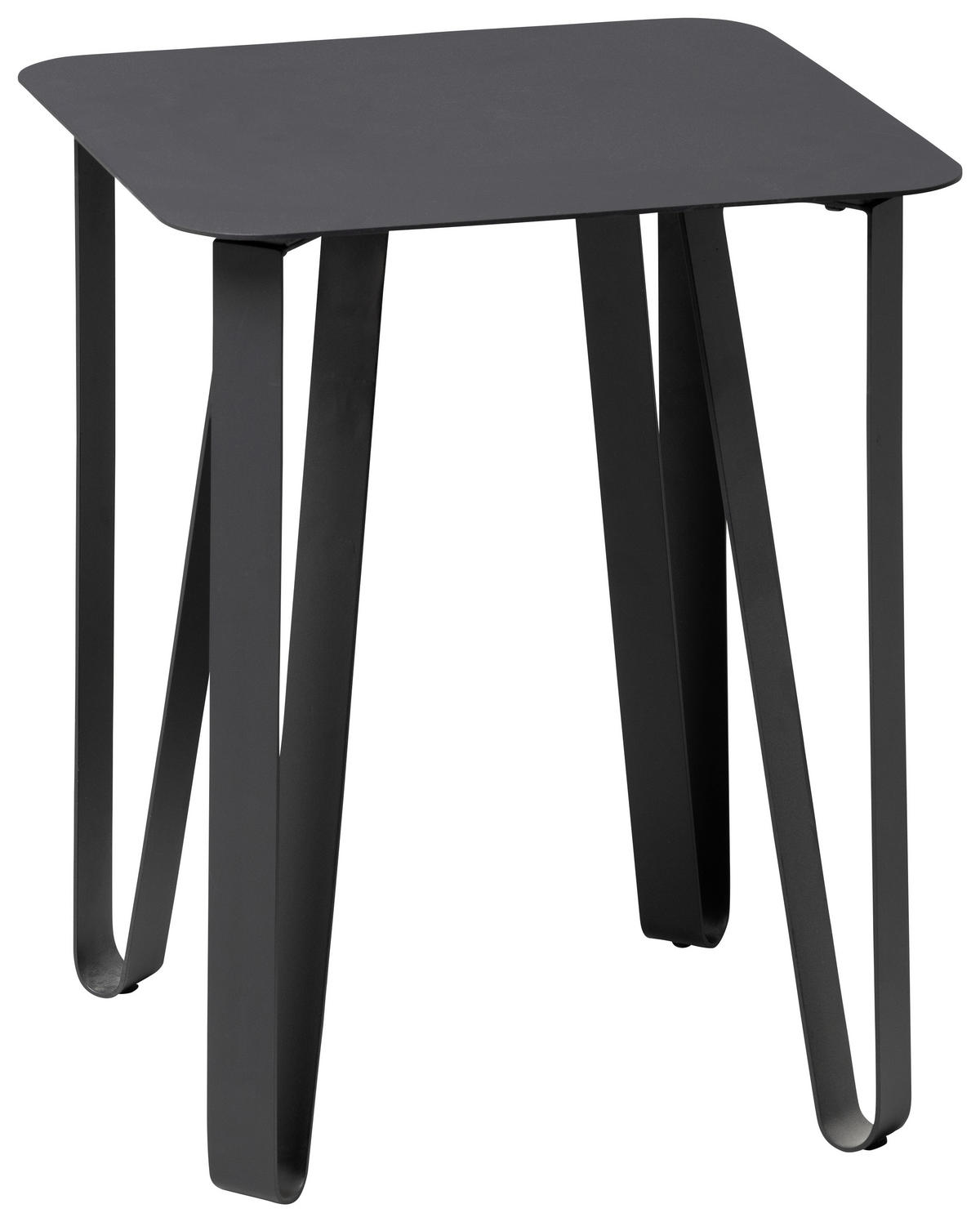 ODKLÁDACÍ STOLEK, černá - černá, Design, kov (40/40/50cm) - Xora