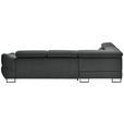 ECKSOFA in Webstoff Dunkelgrau  - Dunkelgrau/Schwarz, Design, Textil/Metall (235/280cm) - Hom`in