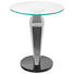 BEISTELLTISCH in Schwarz, Silberfarben - Silberfarben/Schwarz, Design, Glas/Holzwerkstoff (45,7/54,6cm) - Xora BEISTELLTISCH in Schwarz, Silberfarben - Silberfarben/Schwarz, Design, Glas/Holzwerkstoff (45,7/54,6cm) - Xora