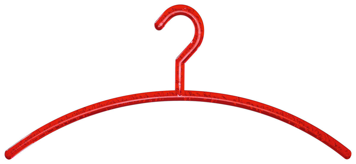 KLEIDERBÜGELSET 5-TEILIG 42 cm Kunststoff  - Rot, Basics, Kunststoff (42cm)