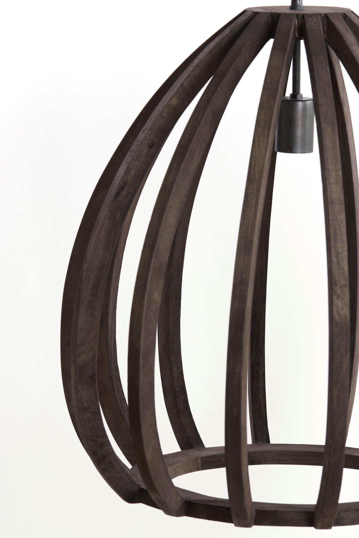 HÄNGELEUCHTE Barsia 50/50/54 cm   - Dunkelbraun, Design, Holz (50/50/54cm) - Light & Living