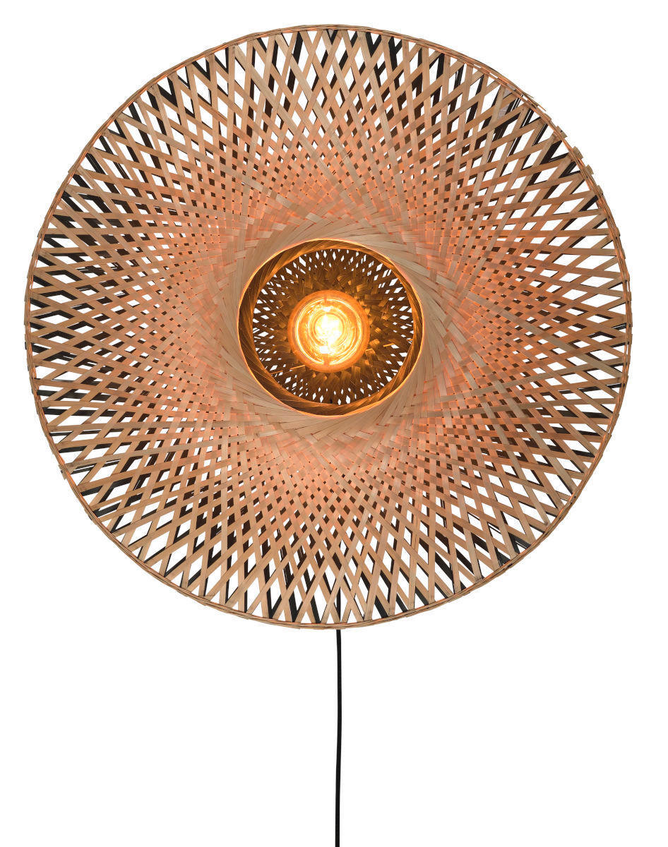 VÄGGLAMPA Kalimantan 87/20 cm   - ljusbrun/svart, Natur, naturmaterial (87/20cm) - Good & Mojo