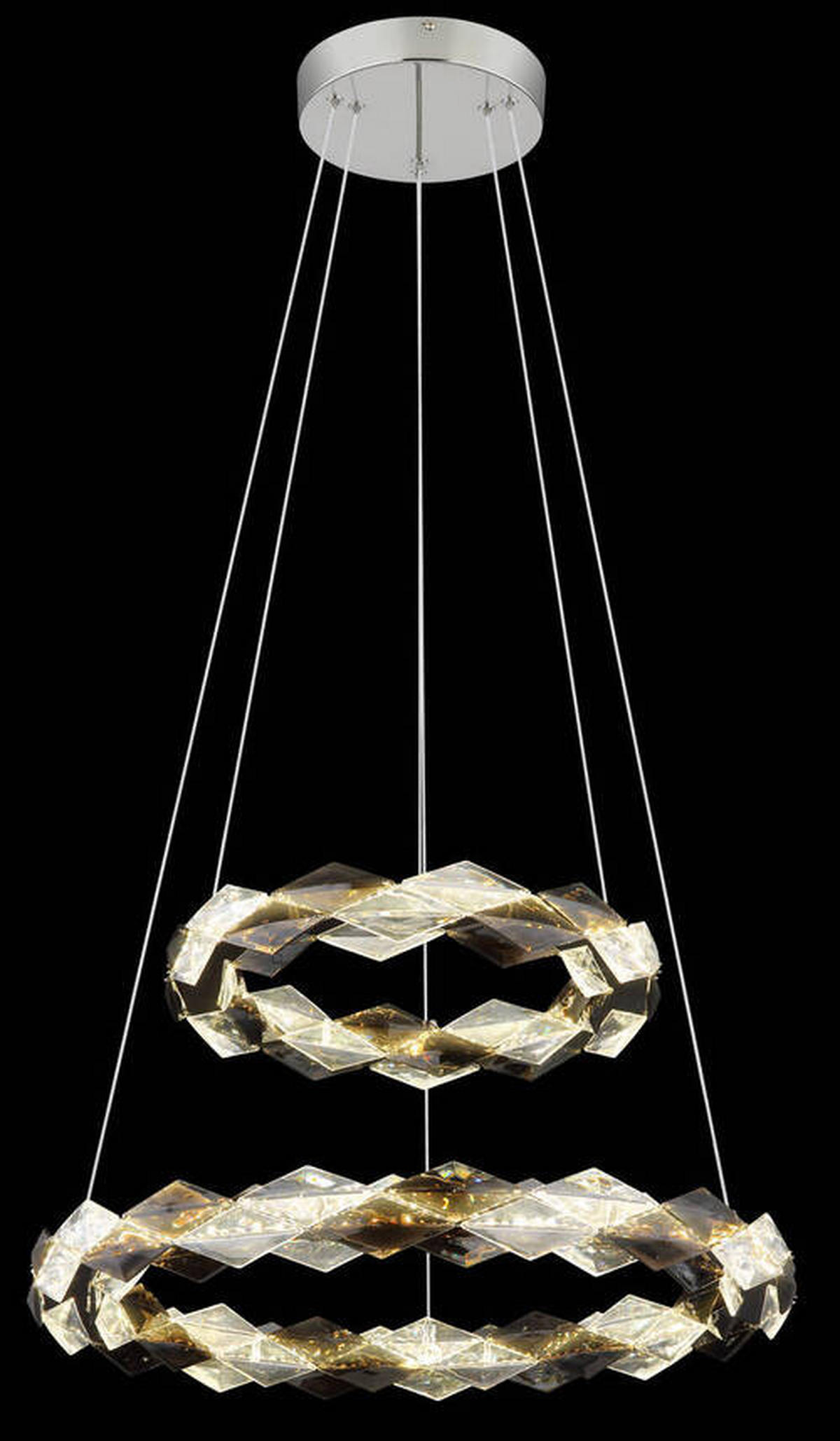LED-HÄNGLAMPA 55/130 cm  - klar, Design, metall/plast (55/130cm) - Globo