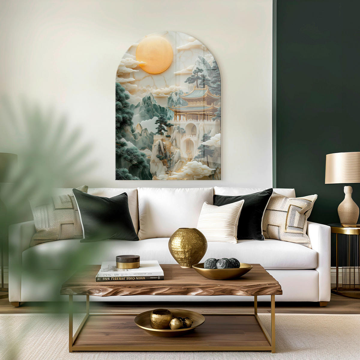 GLASBILD Landschaft & Natur 70/100 cm  - Multicolor, Basics, Glas/Papier (70/100cm)