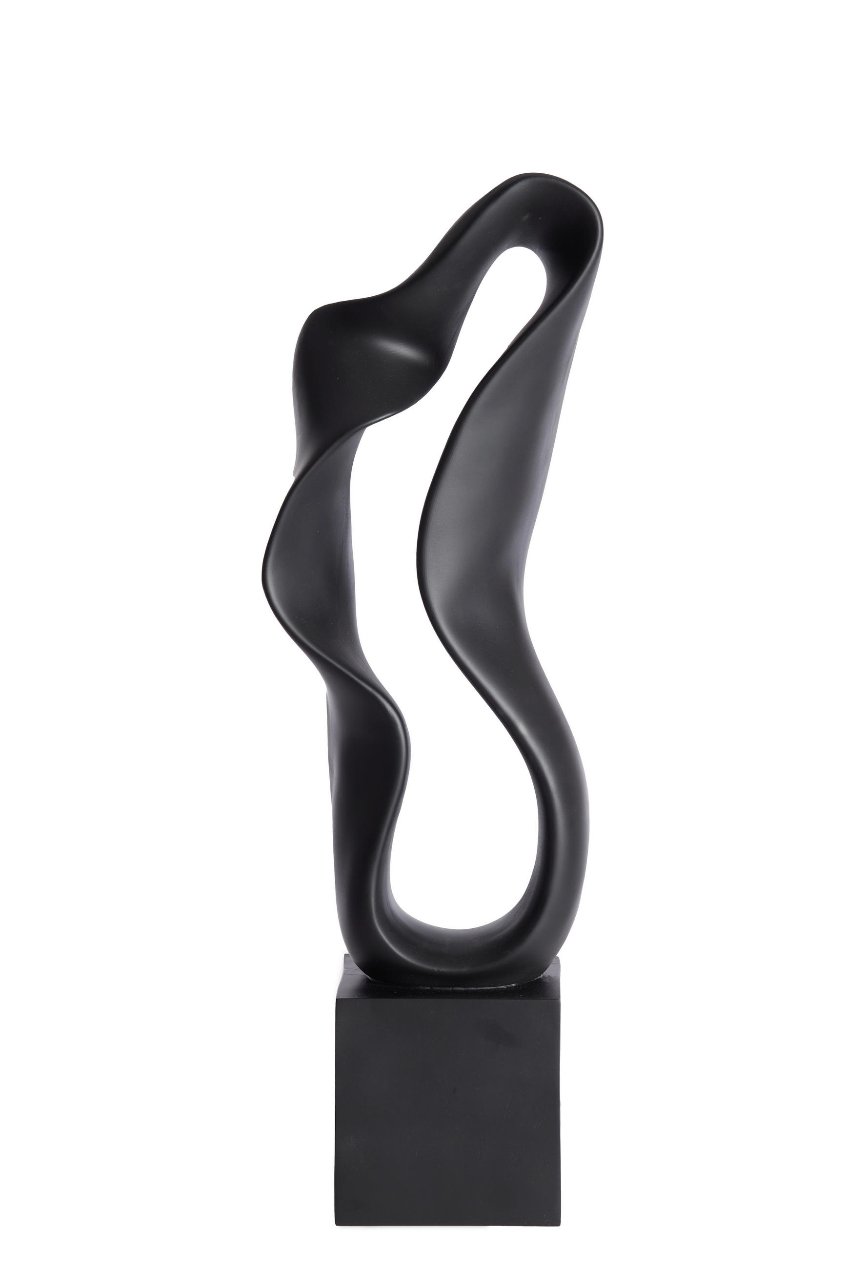 SKULPTUR - Schwarz, Basics, Kunststoff (21,5/15/69,5cm) - Light & Living